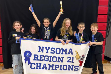 Seven Odyssey of the Mind teams advance to NY State Tournament April 13