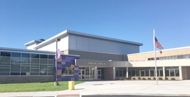 front entrance of Johnstown High School