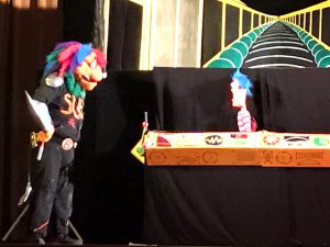character and puppeton stage