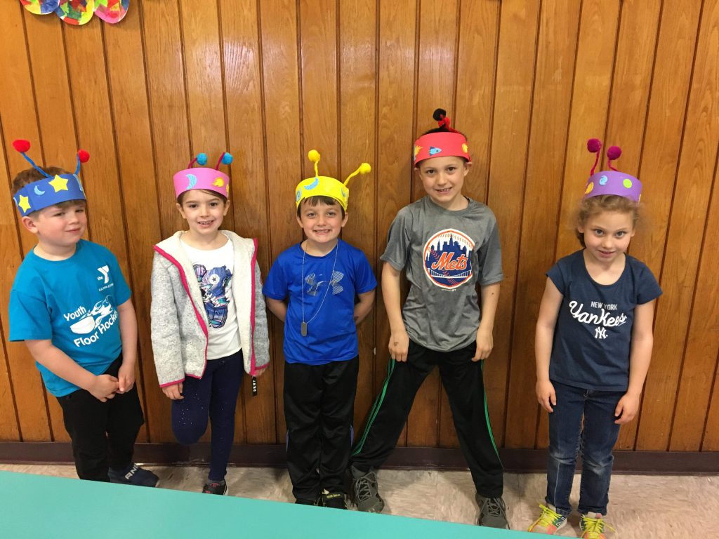 group of students wearing headbands