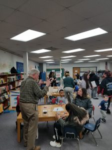families in the library