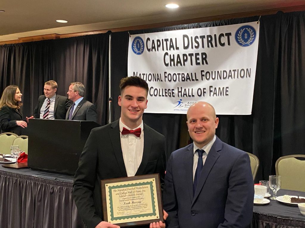 Noah Massey and Coach Hall at CDC NFFCHF Dinner