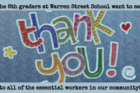 Thank you to Essential Workers from Sixth Graders