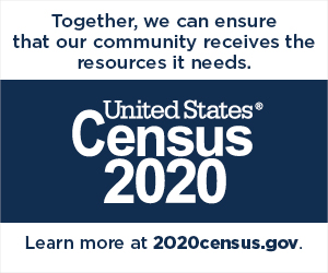 Together we can ensure that our community receives the resources it needs. US Census 2020