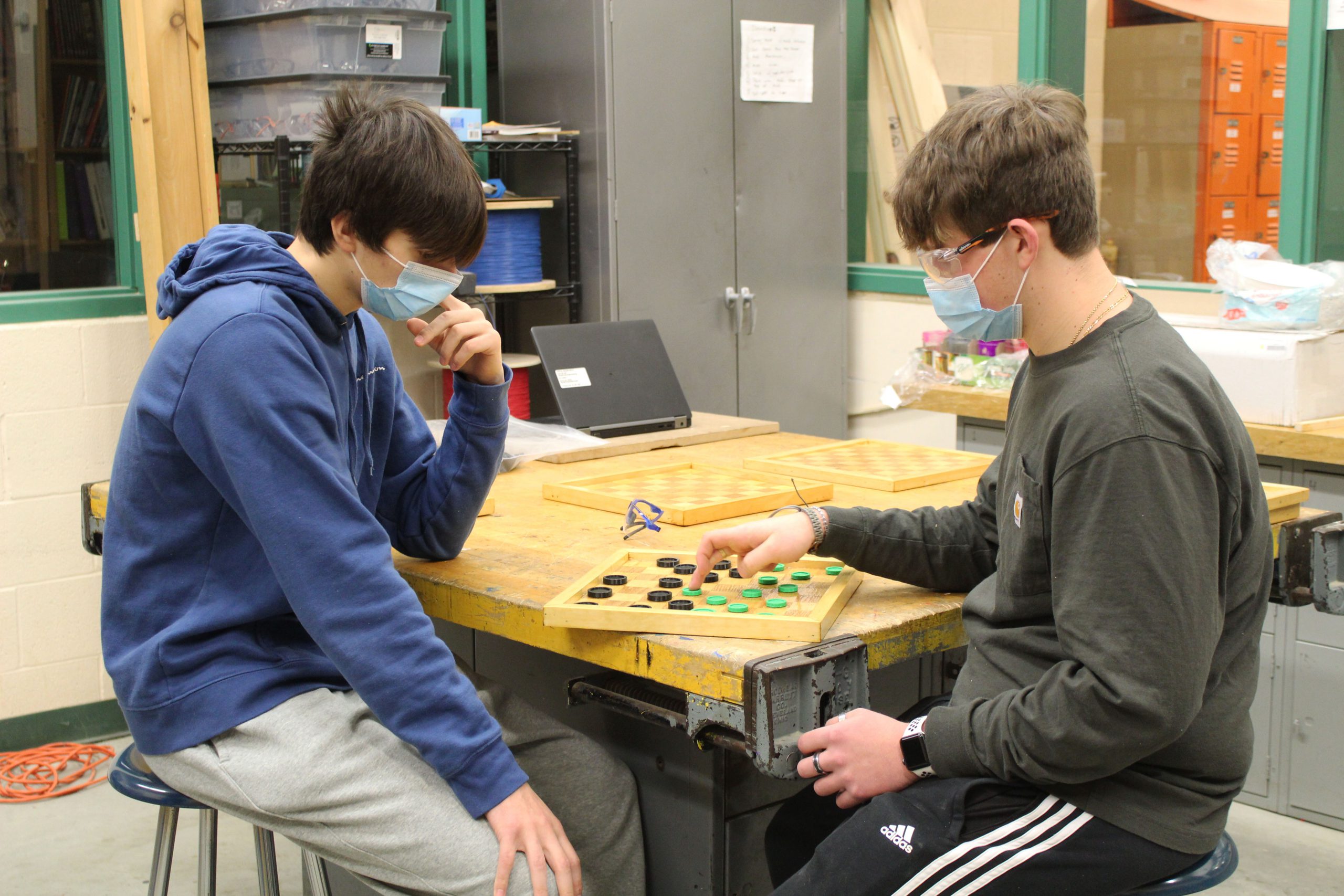 Technology Students Create Checkerboards For Materials Processing Class Greater Johnstown School District Johnstown Ny Greater Johnstown School District Johnstown Ny