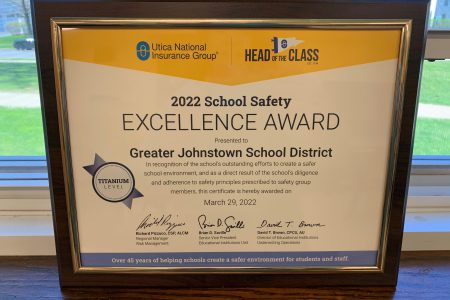 GJSD receives “School Safety Excellence Award”
