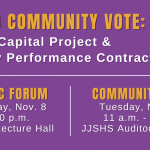 LIVESTREAM:  Capital Project/EPC Public Forum Tonight (Tuesday, Nov. 8 @ 6:30 p.m.)