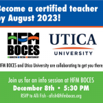 Become a certified teacher by August 2023!
