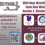 Johnstown/FF Wrestling Hosts Section 2 Team Wrestling Duals, Wednesday, Jan. 17, in the Johnstown High School Gymnasium