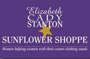Elizabeth Cady Staton Sunflower Shoppe sign