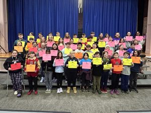 sixth grade Principal's Award winners