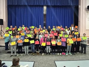 group photo 7th grade Principal's Award winners