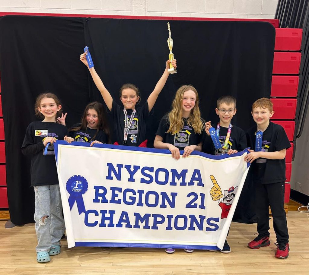 Seven Odyssey of the Mind teams advance to NY State Tournament April 13